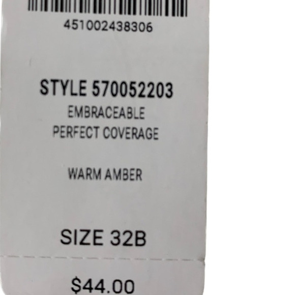 Soma Bra Women's Size 32B Full Coverage Warm Amber Underwire Center Pendant NWT - Picture 8 of 8